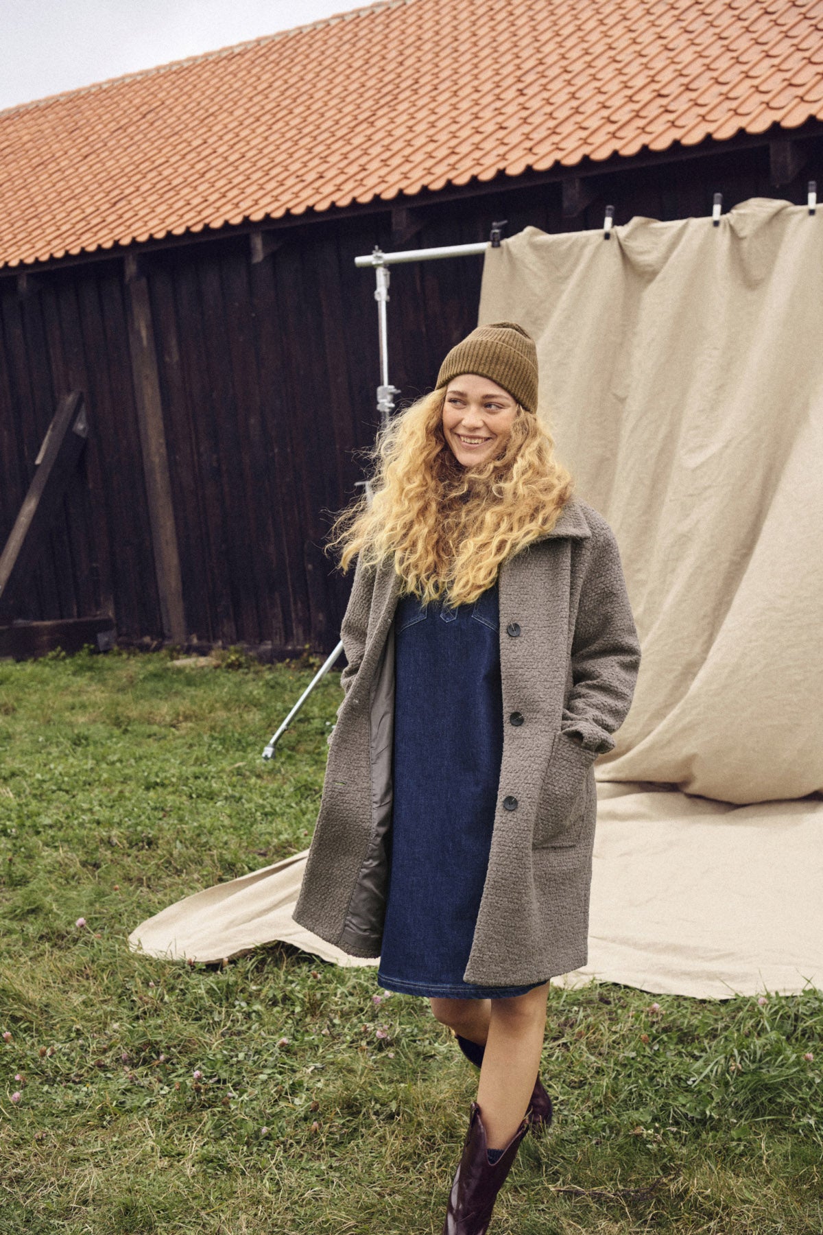 Saint Tropez Ferddy Wool Blend Coat