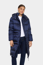Saint Tropez Frances Longline Puffer Coat - Night Sky