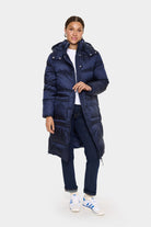 Saint Tropez Frances Longline Puffer Coat - Night Sky