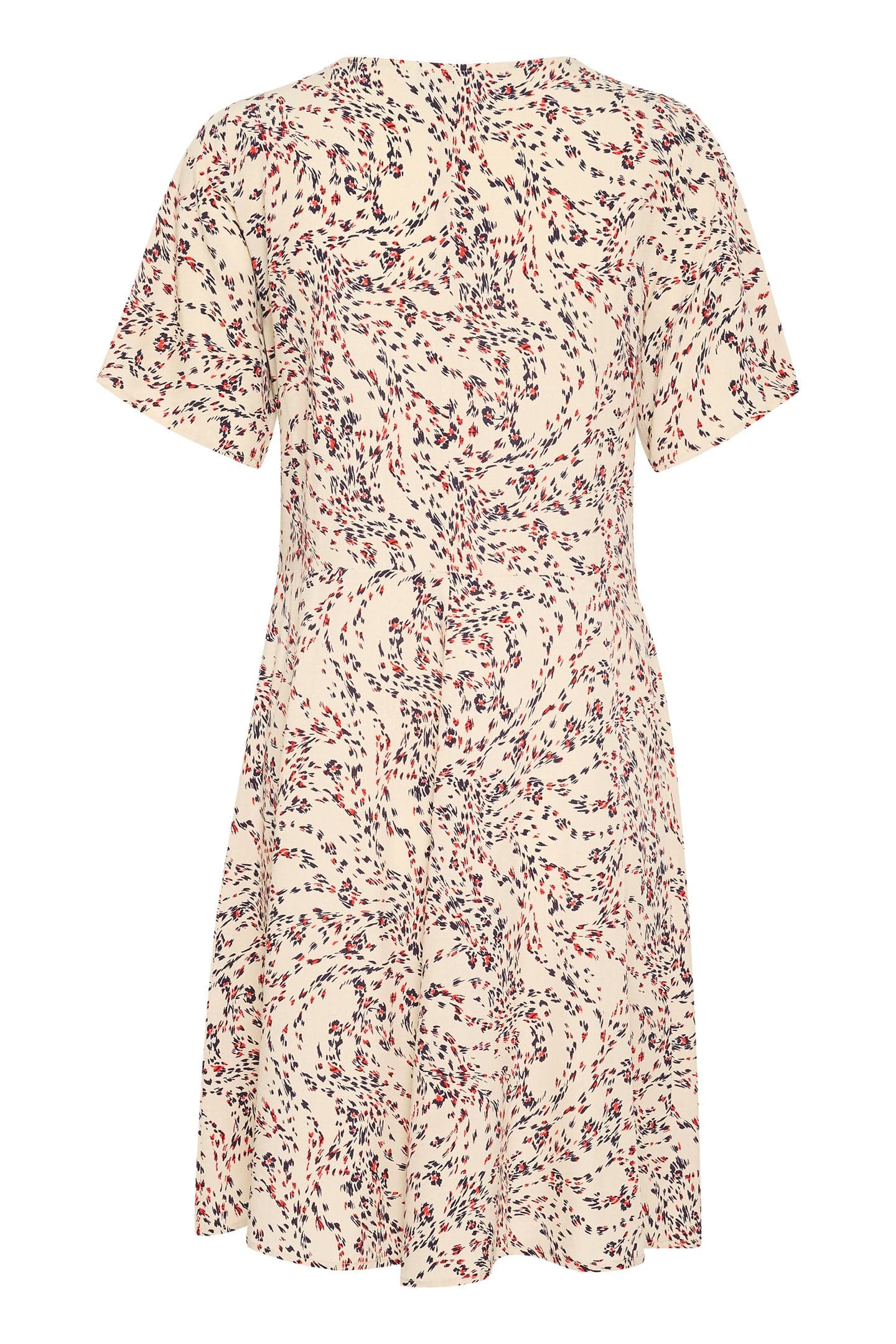 Saint Tropez Gisla Mini Dress - Fog Windswept Leaves