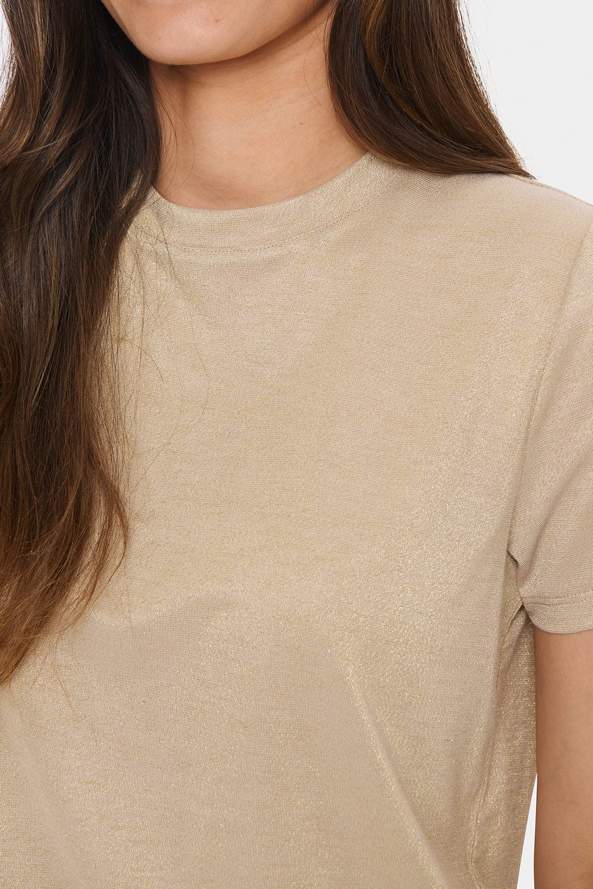 Saint Tropez Haga Lurex T-Shirt - Kelp