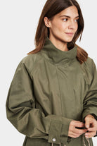 Saint Tropez Idris Cotton Blend Utility Jacket - Musk