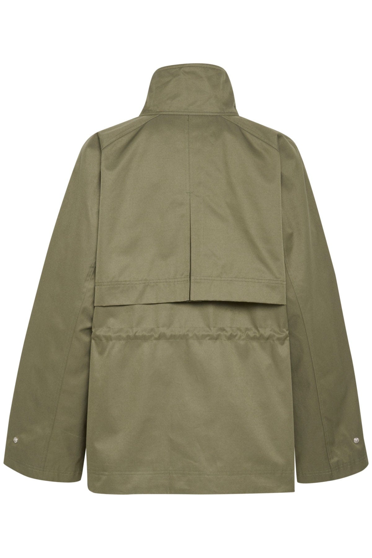 Saint Tropez Idris Cotton Blend Utility Jacket - Musk