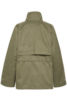 Saint Tropez Idris Cotton Blend Utility Jacket - Musk