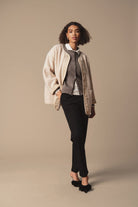 Saint Tropez Inley Boucle Style Jacket - Feather Gray