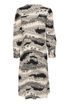 Saint Tropez Iselin Printed Dress - Black Wavy Flowers