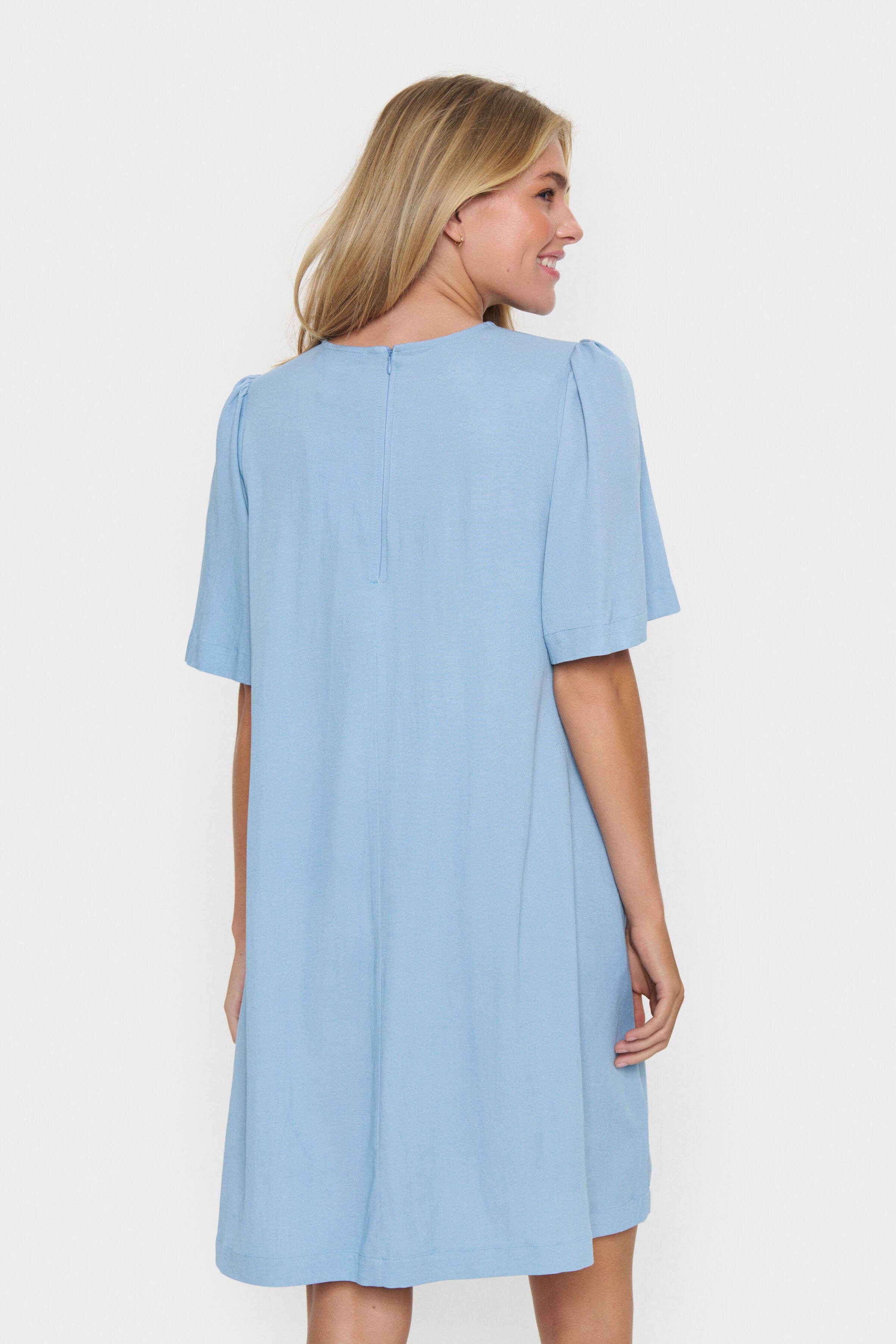 Saint Tropez Jarlien Flutter Sleeve Dress - Airy Blue