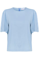 Saint Tropez Jarlien Flutter Sleeve Top - Airy Blue