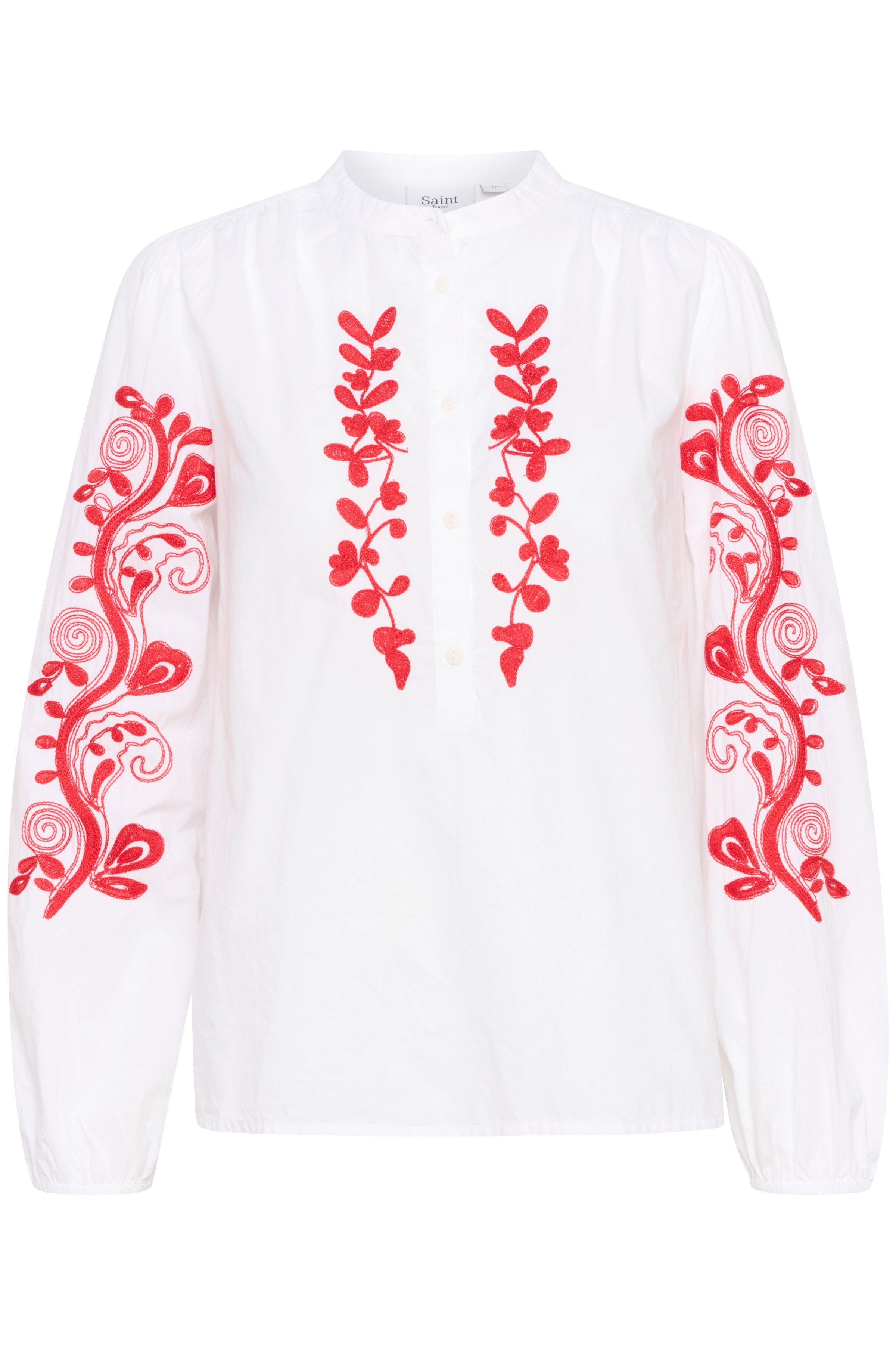 Saint Tropez Jesabel Embroidered Detail Shirt - Bright White