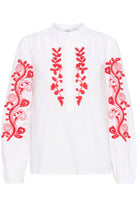 Saint Tropez Jesabel Embroidered Detail Shirt - Bright White
