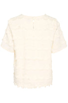 Saint Tropez Johanette Fringe Embellished Blouse - Ice