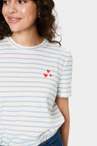Saint Tropez Jucia T-Shirt - Airy Blue White Stripe