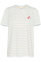 Saint Tropez Jucia T-Shirt - Airy Blue White Stripe