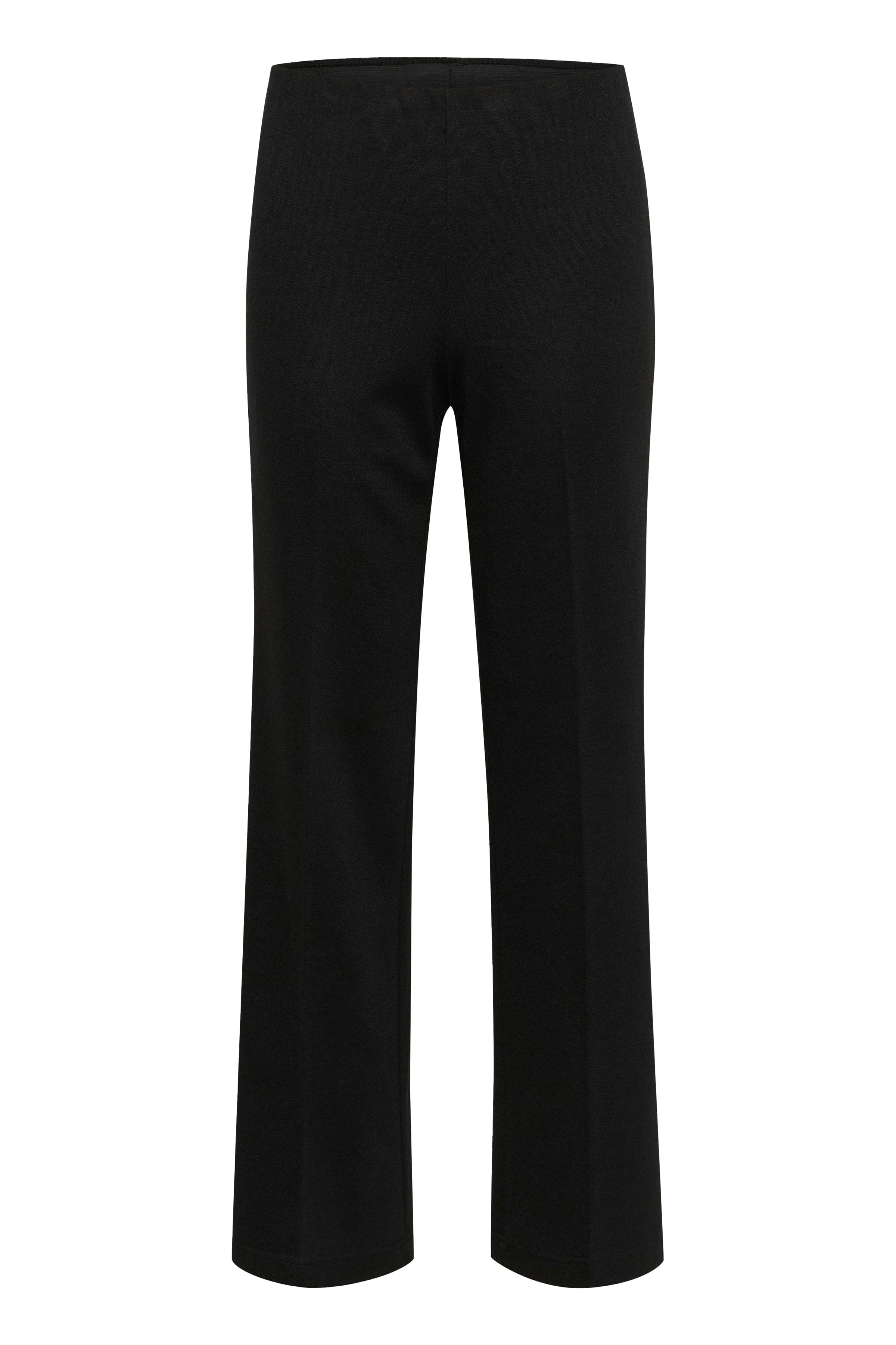 Saint Tropez Kaileen Elasticated Waist Wide Leg Trousers - Black