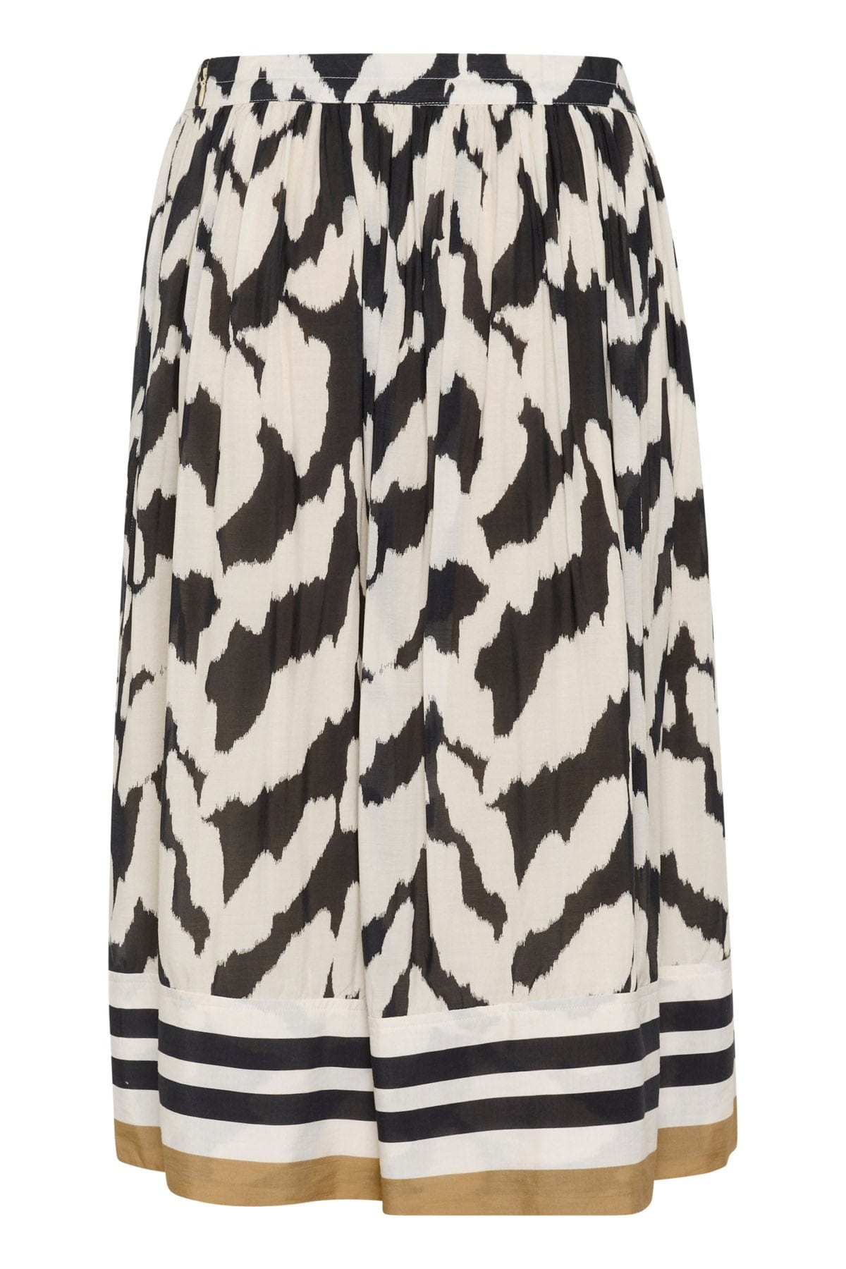 Saint Tropez Kelsie Printed Skirt - Black Monochrome Strokes