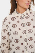 Saint Tropez Kendra Broderie Shirt - Winter White
