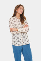 Saint Tropez Kendra Broderie Shirt - Winter White