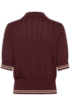 Saint Tropez Leslie Knitted Polo - Decadent Chocolate