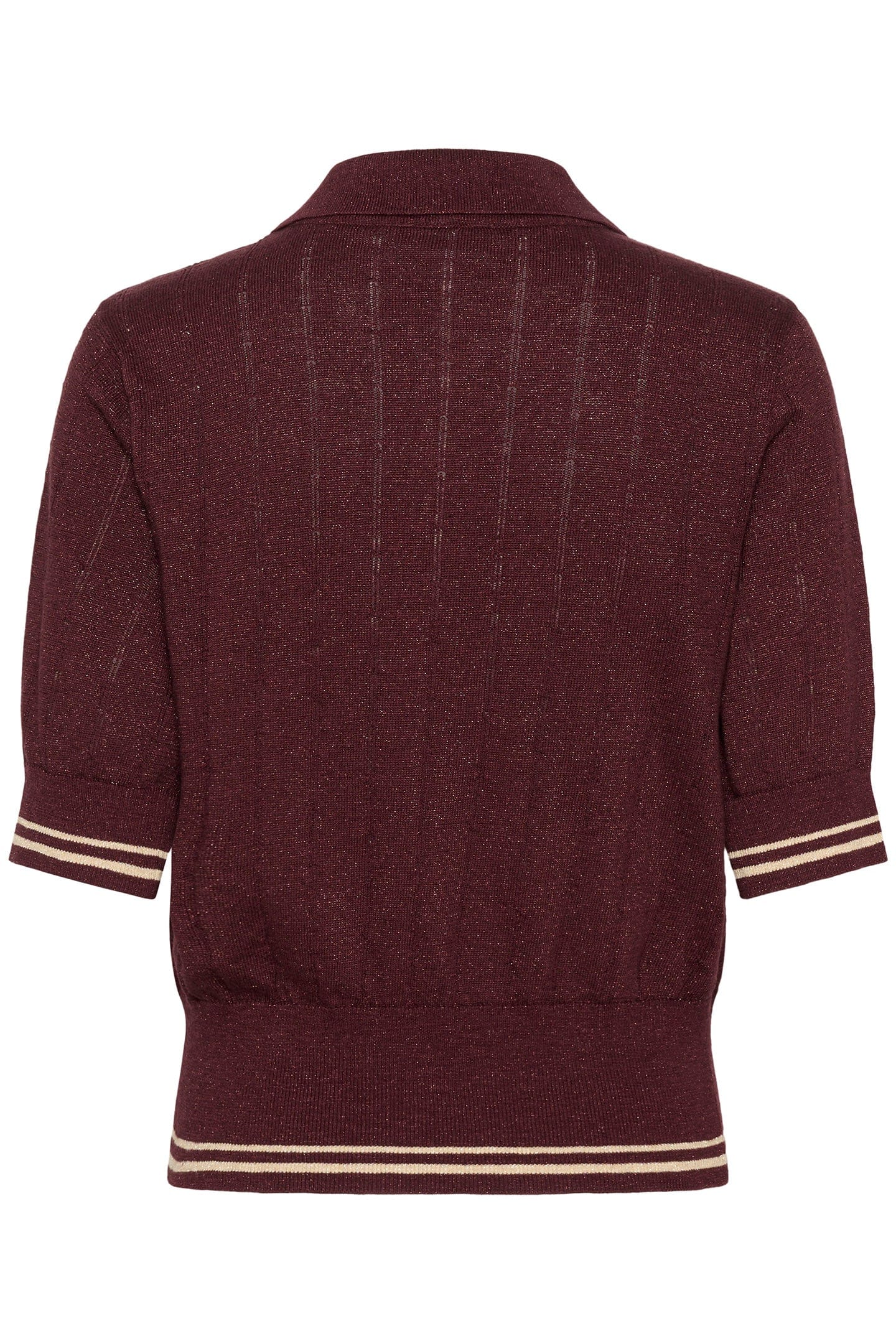 Saint Tropez Leslie Knitted Polo - Decadent Chocolate