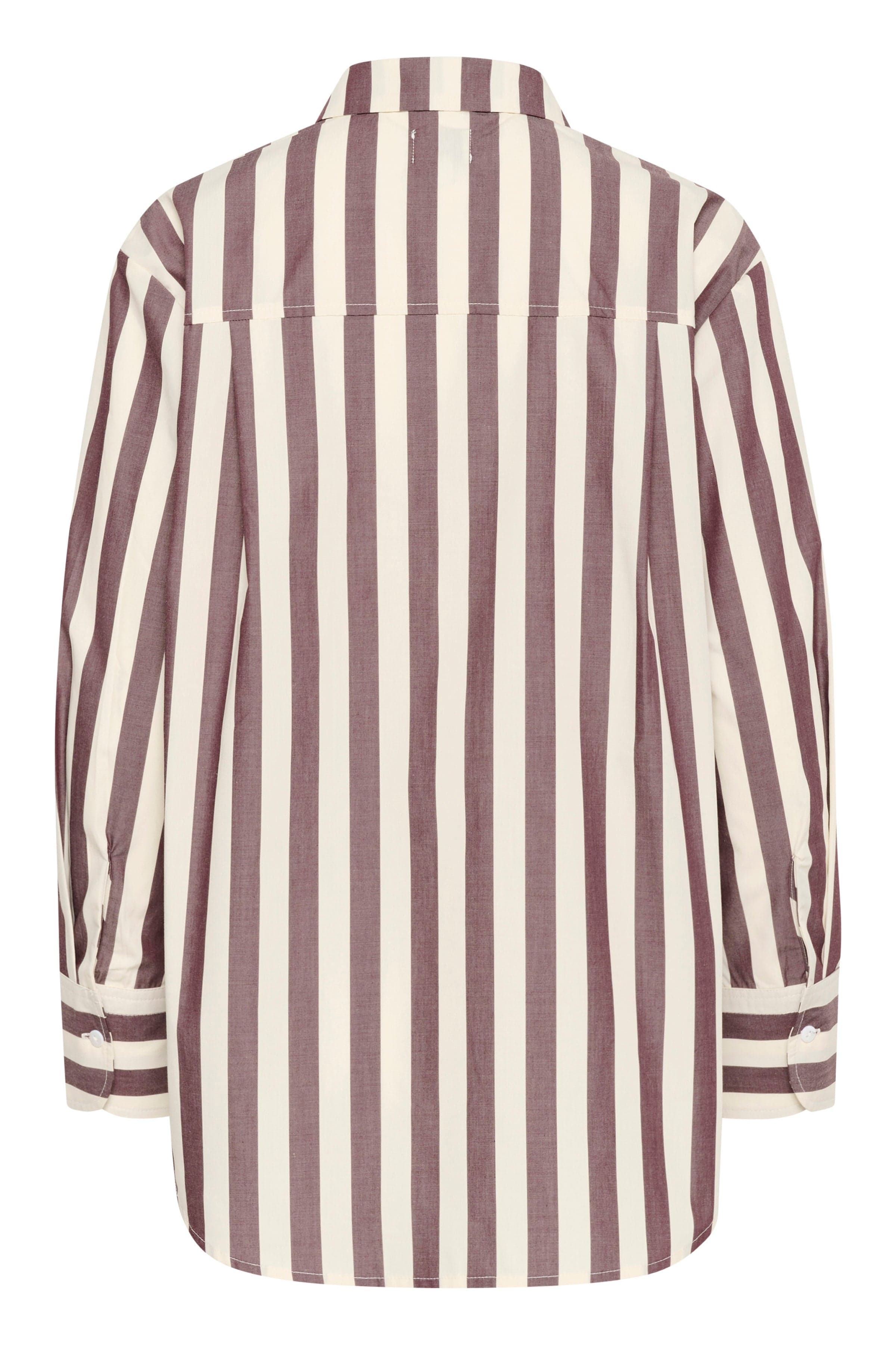 Saint Tropez Lieke Stripe Shirt - Decadent Chocolate Ice Stripe