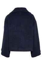 Saint Tropez Lira Wool Blend Short Coat - Night Sky
