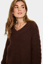 Saint Tropez Manda Cable Detail Jumper - Fondue Fudge Melange
