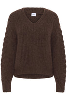 Saint Tropez Manda Cable Detail Jumper - Fondue Fudge Melange
