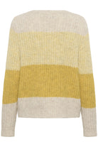 Saint Tropez Mandy Stripe Jumper - Misted Yellow Melange