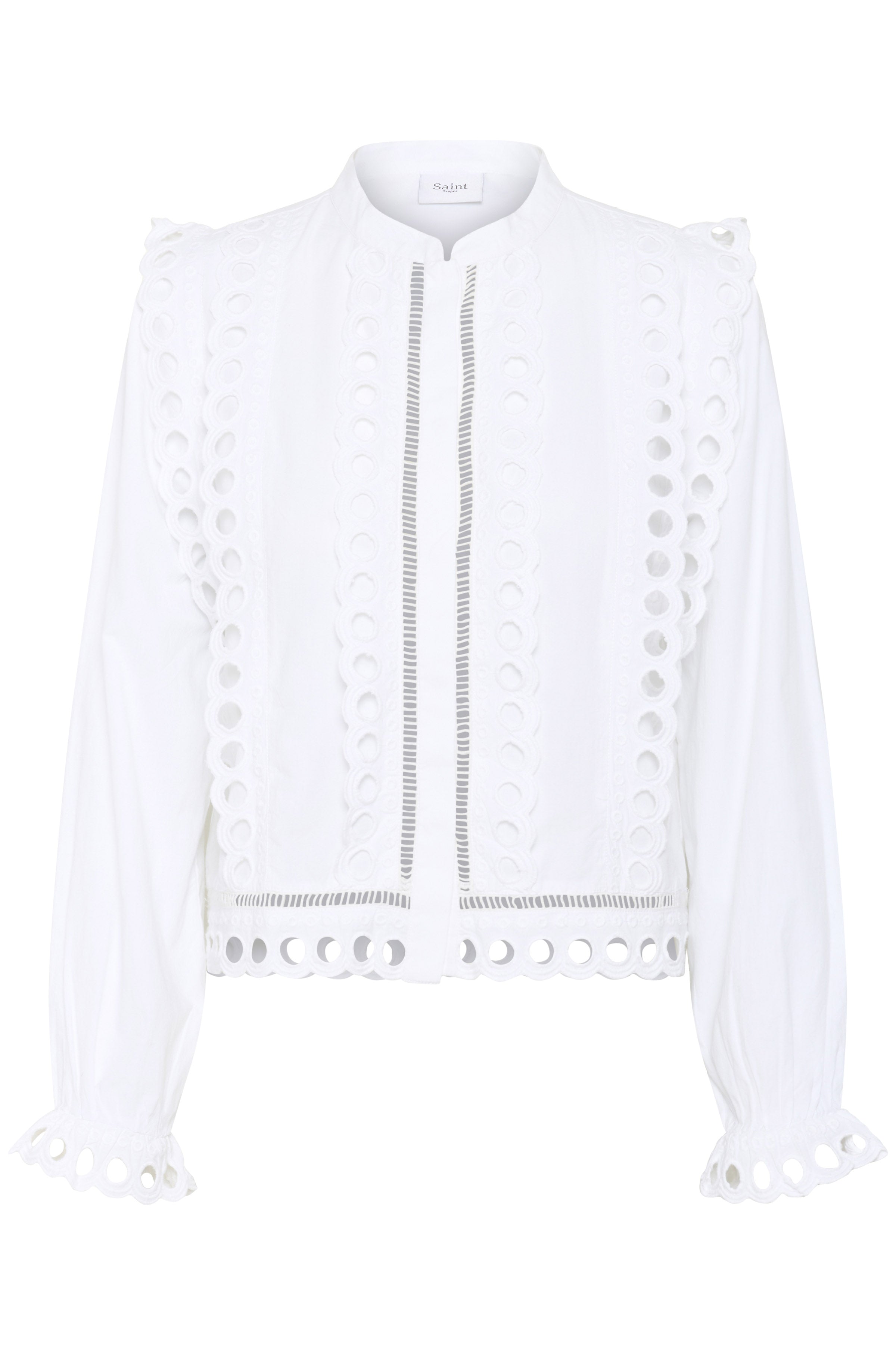 Saint Tropez Marlee Broderie Anglaise Shirt - Bright White