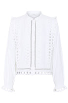Saint Tropez Marlee Broderie Anglaise Shirt - Bright White