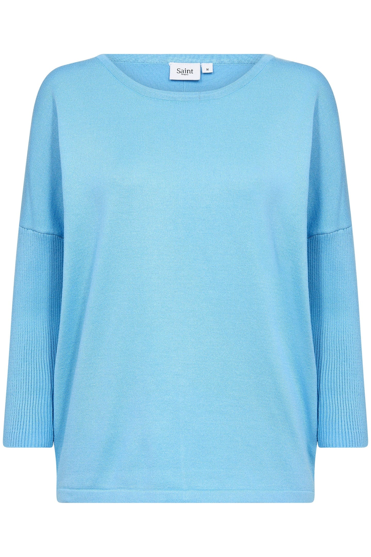 Saint Tropez Mila Round Neck Jumper - Ethereal Blue