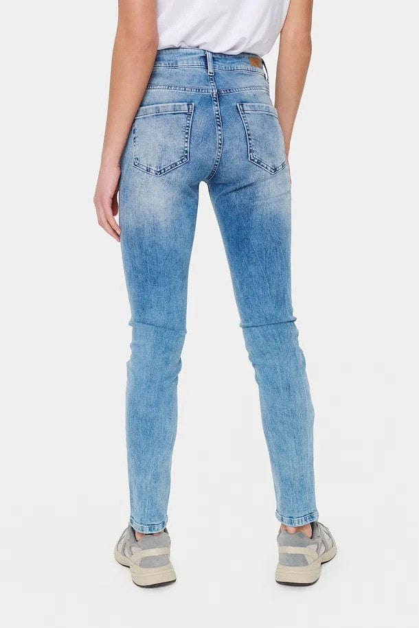 Saint Tropez Molly Slim Jeans - Light Blue Denim