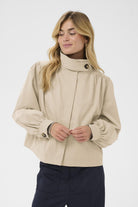 Saint Tropez Olina Cropped Jacket - Oxford Tan