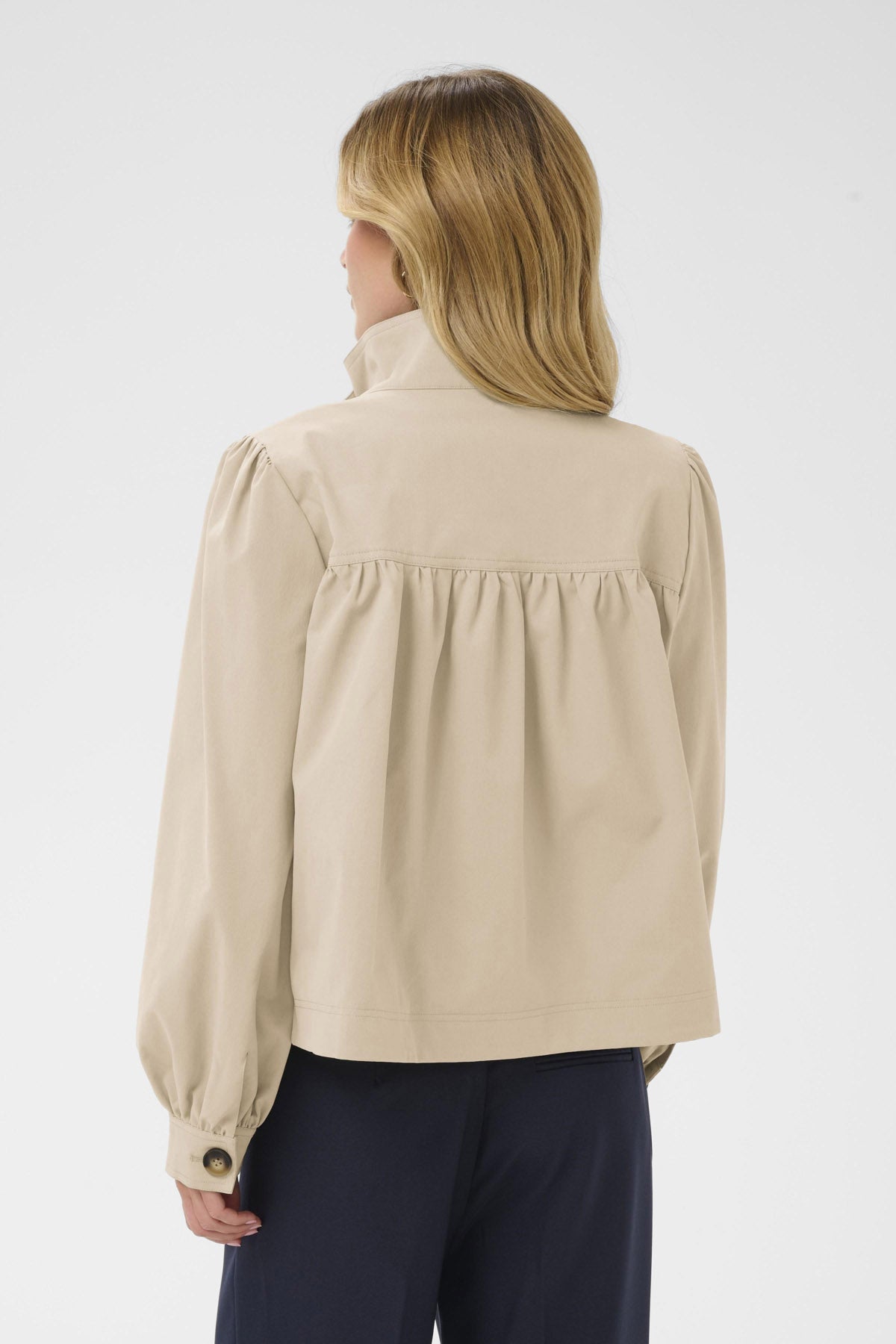 Saint Tropez Olina Cropped Jacket - Oxford Tan