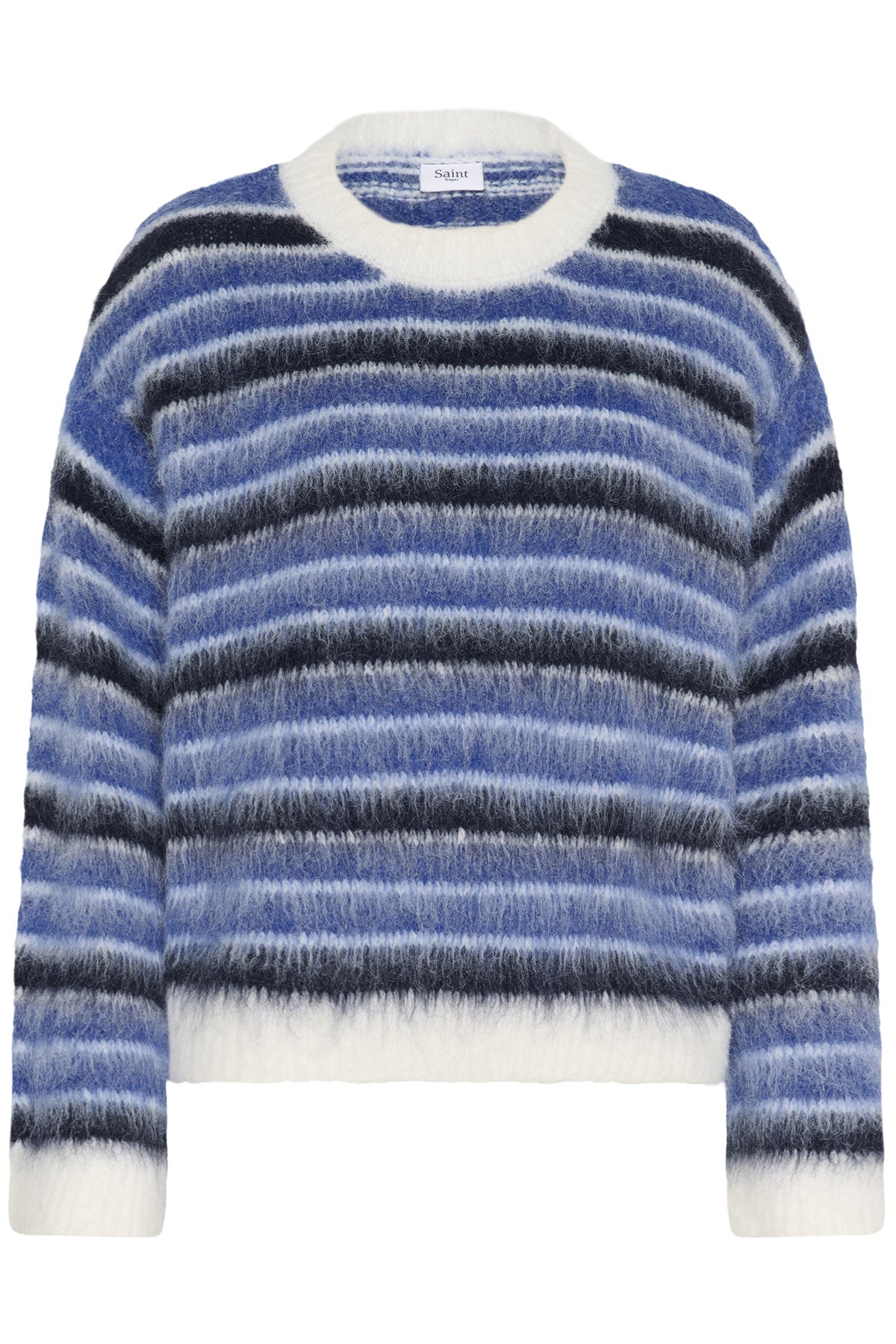 Saint Tropez Olma Striped Jumper - K.Blue Ice Navy Stripes