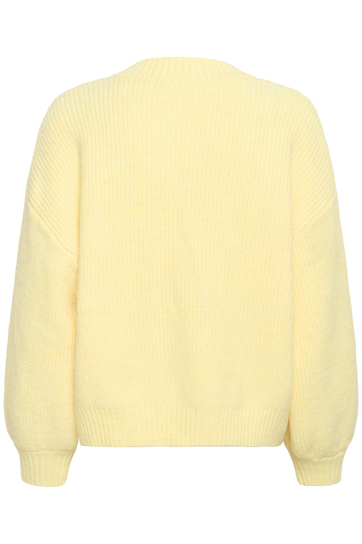 Saint Tropez Ottoline V-Neck Jumper - Lemon Drop Melange