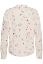 Saint Tropez Ponyo Cupid Printed Shirt - Ice Red Mon Amour