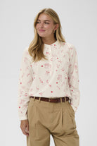 Saint Tropez Ponyo Cupid Printed Shirt - Ice Red Mon Amour