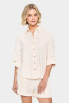 Saint Tropez Zalinda Cotton Shirt - Ice