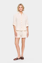 Saint Tropez Zalinda Cotton Shirt - Ice