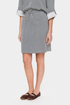 Saint Tropez Zalinda Cotton Stripe Skirt - Ice Nightsky Stripe