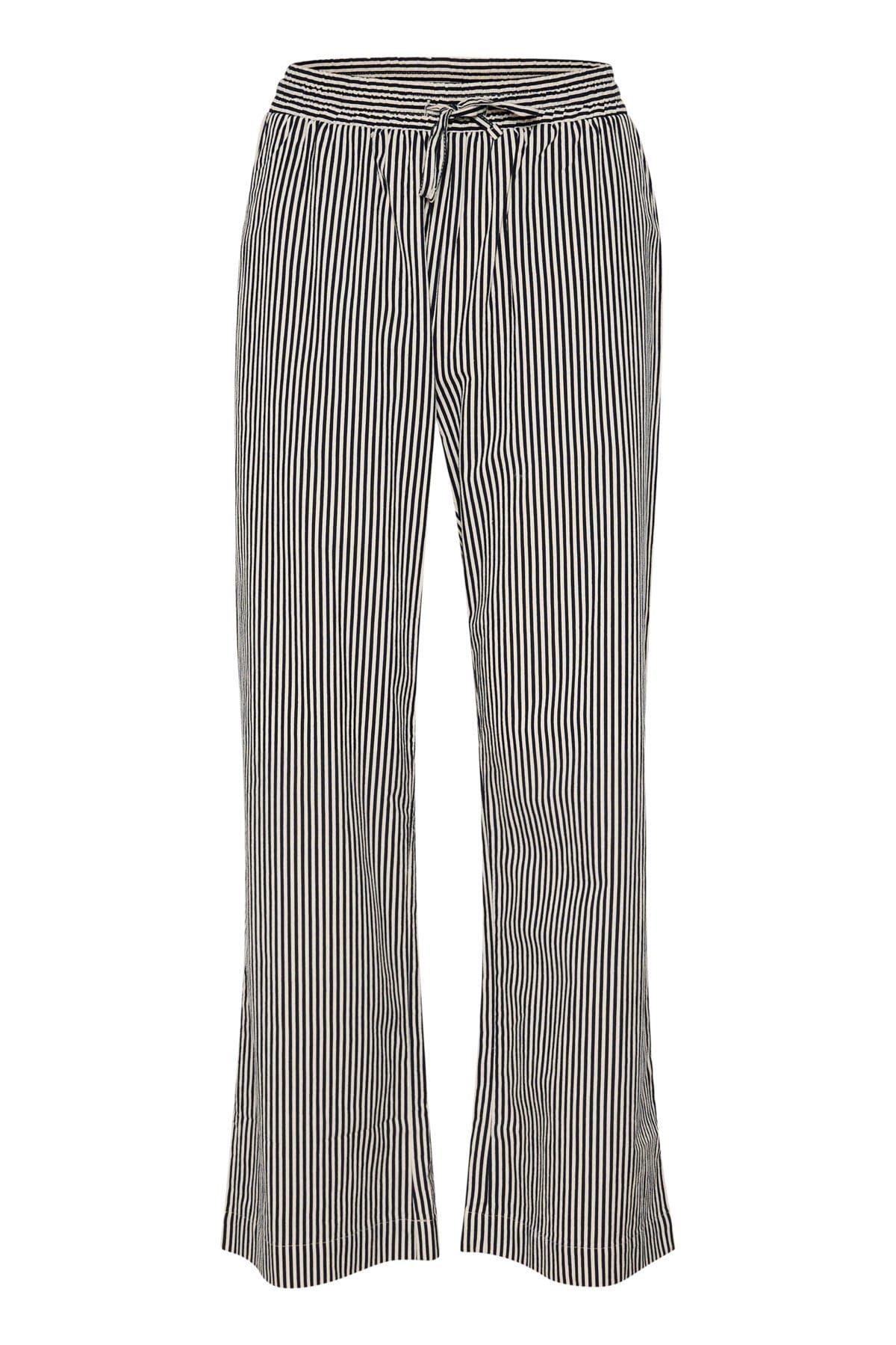 Saint Tropez Zalinda Cotton Stripe Trousers - Ice Nightsky Stripe