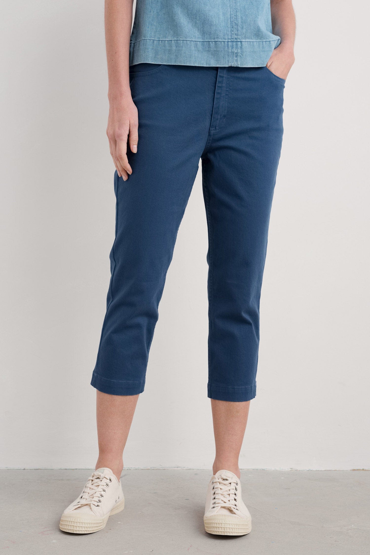 Seasalt Albert Quay Slim Fit Crops - Night