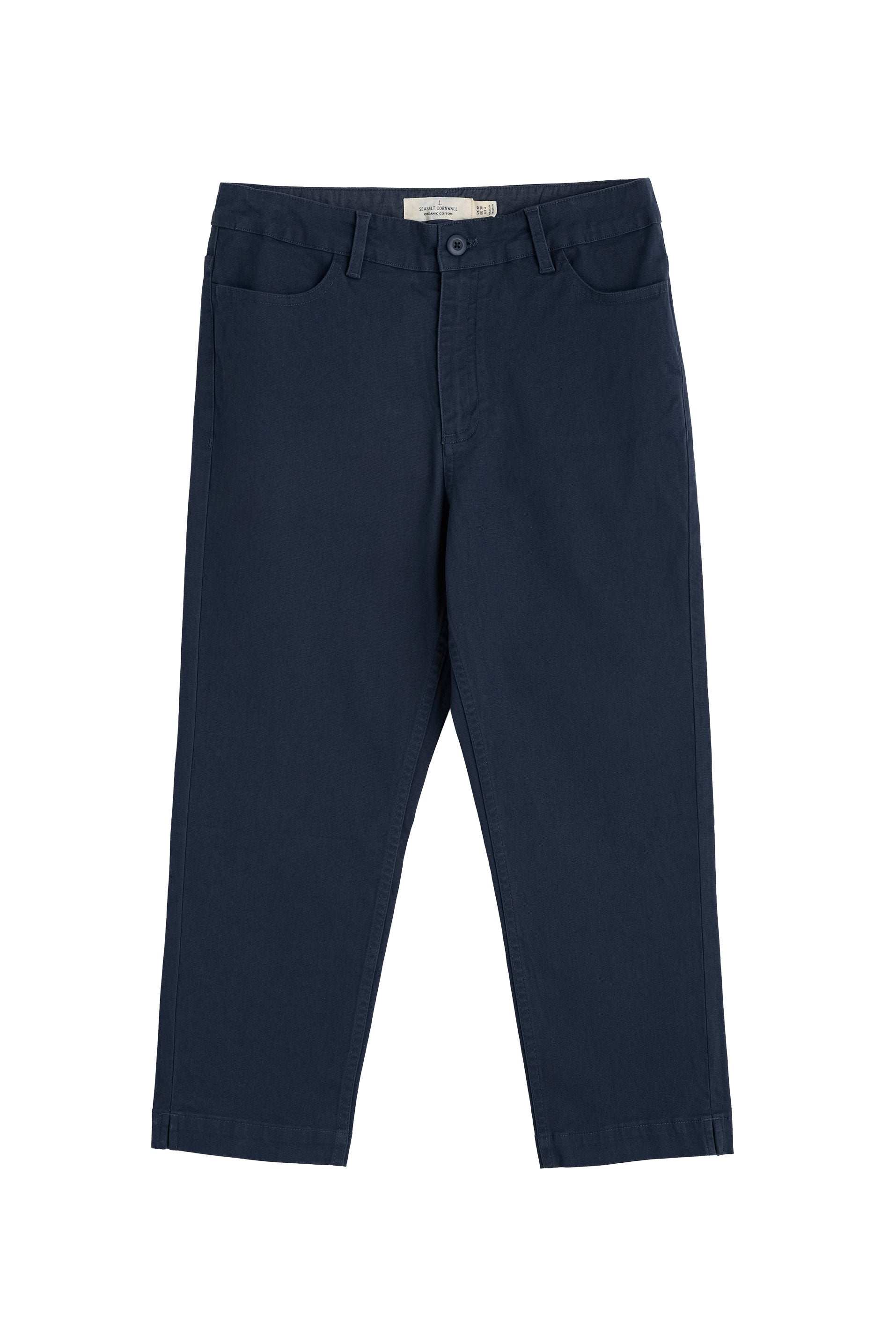 Seasalt Albert Quay Slim Leg Cropped Trousers - Maritime