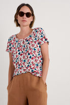 Seasalt Appletree T-Shirt - Parasol Floral Chalk