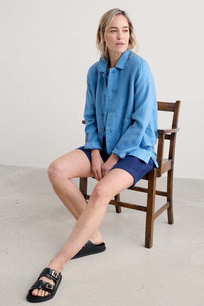 Seasalt Arame Linen Jacket - Clear Sky