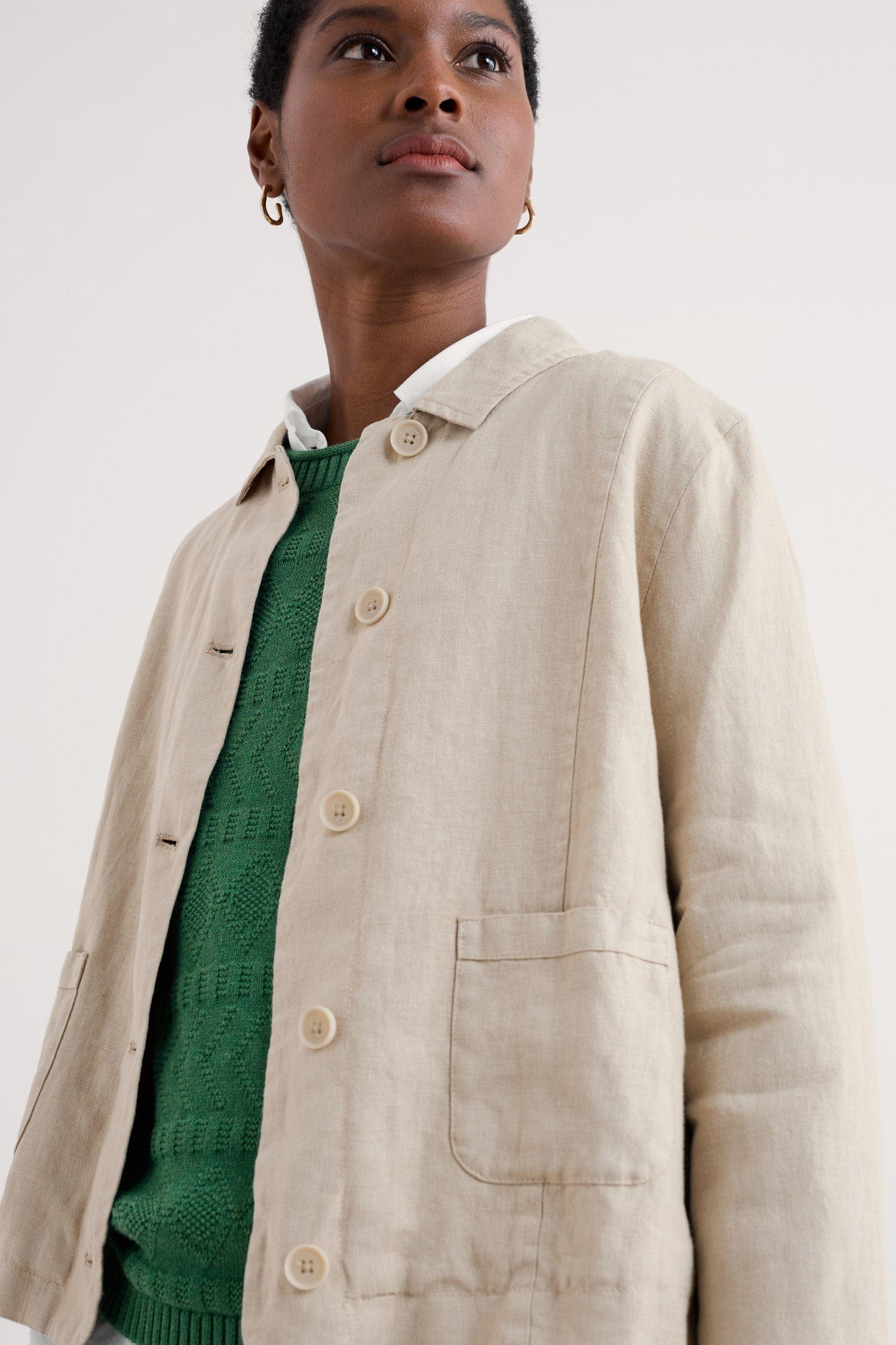 Seasalt Arame Linen Jacket - Whelk