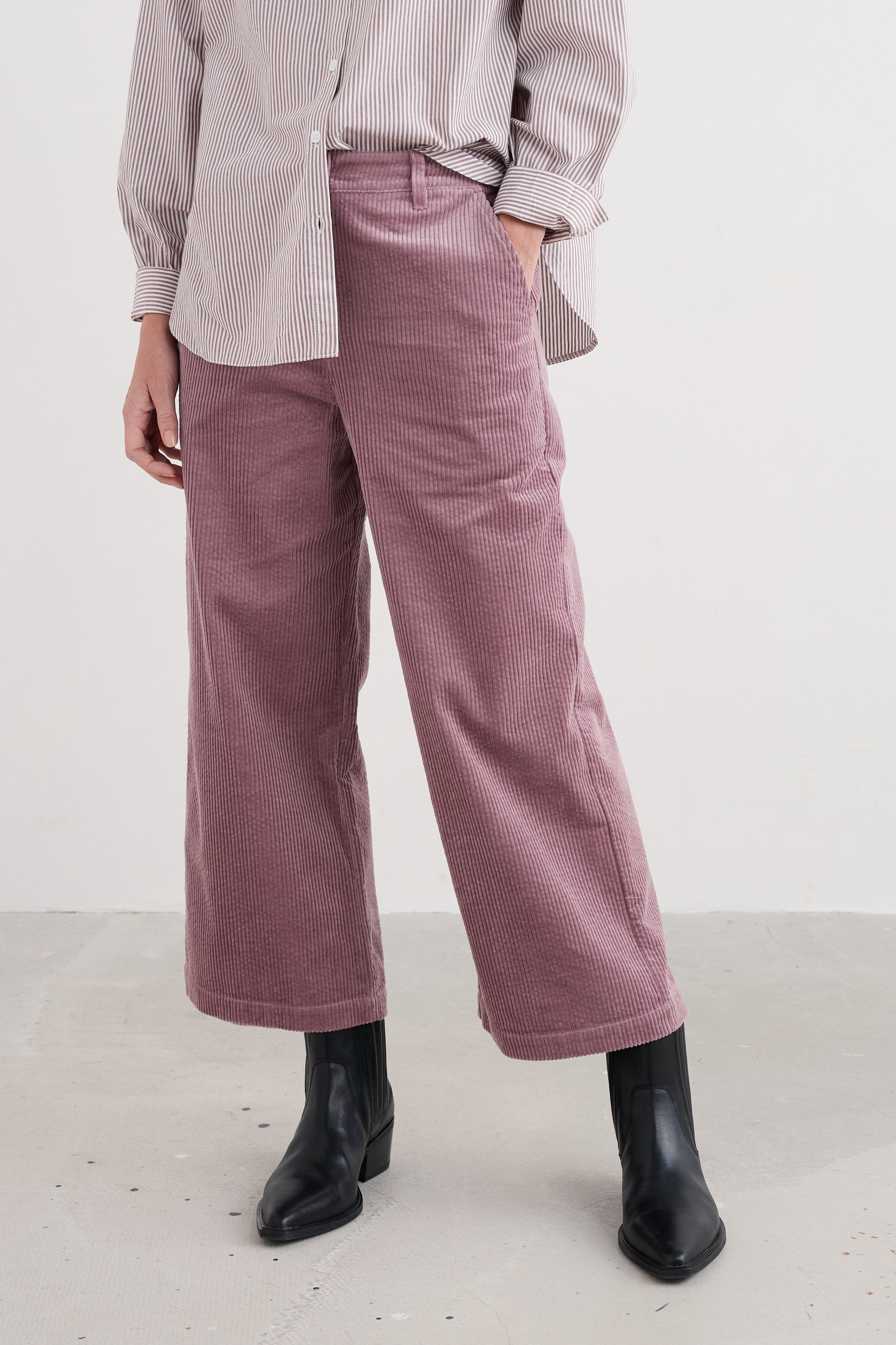 Seasalt Asphodel Cord Trousers - Elderberry