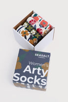 Seasalt Bamboo Arty Socks Box of 4 Gift Box - Astrantia Mix B-AC38136_36230_OS