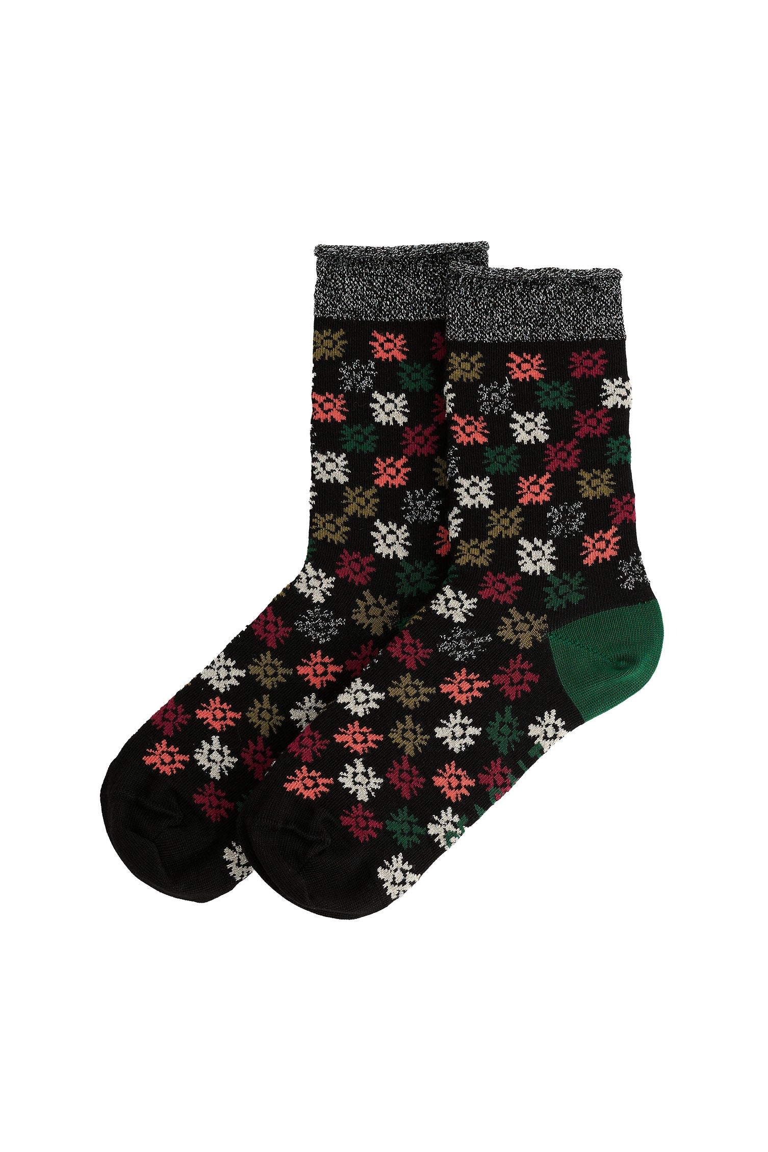 Seasalt Bamboo Snowy Scenes Socks - Bauble Stamp Loch B-AC18444_39031_OS